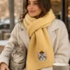 Personalized Pet Photo Scarf main product view with personalized design details