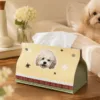 custom-pet-portrait-tissue-box-cover1 Custom Pet Portrait Tissue Box Cover hero image 2 showing custom pet portrait gift made from a customer photo