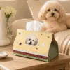 custom-pet-portrait-tissue-box-cover6 Custom Pet Portrait Tissue Box Cover hero image 6 showing custom pet portrait gift made from a customer photo