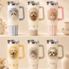 Custom Pet Portrait Tumbler gallery image 6 showing personalized design details