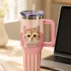 Custom Pet Portrait Tumbler gallery image 2 showing personalized design details