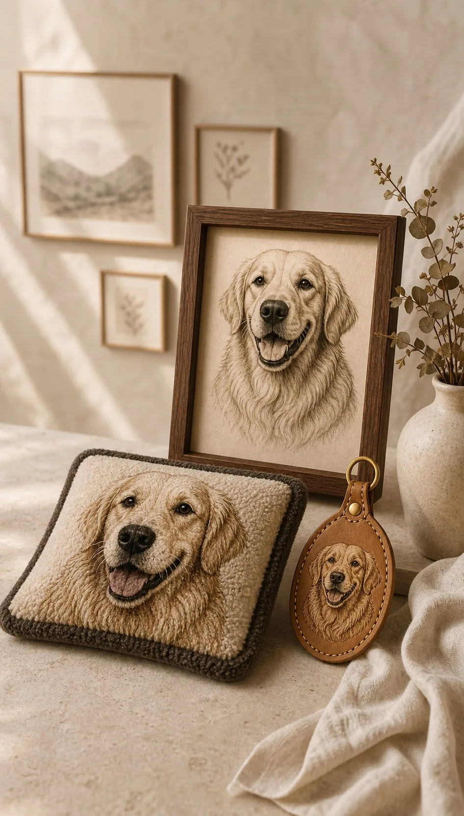Artist-led custom pet keepsakes in a refined atelier setting