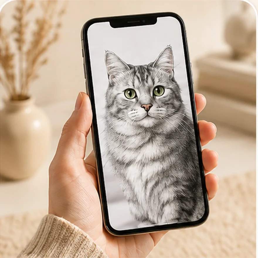 A clear pet photo uploaded for a custom IPAWLIO order