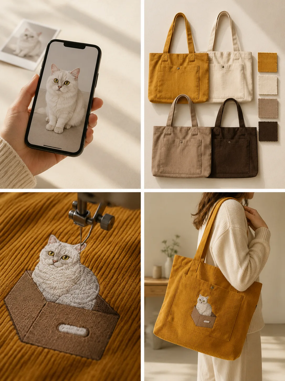 Custom pet tote and daily carry gift set