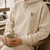 IPAWLIO Custom Embroidered Pet Portrait Pullover Hoodie - Custom Pet Portrait Hoodie Image Custom Embroidered Pet Portrait Pullover Hoodie gallery image 5 with custom dog or cat portrait detail by IPAWLIO
