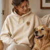 IPAWLIO Custom Embroidered Pet Portrait Pullover Hoodie - Custom Pet Portrait Hoodie Image Custom Embroidered Pet Portrait Pullover Hoodie by IPAWLIO, personalized pet photo gift for dog and cat lovers