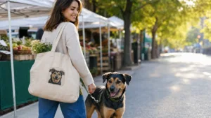 Custom Pet Portrait Tote Bag Gift Guide by IPAWLIO
